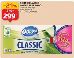 Auchan Ooops! Classic papír zsebkendő ajánlat