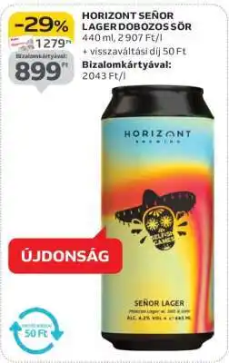 Auchan HORIZONT SEÑOR LAGER DOBOZOS SÖR ajánlat