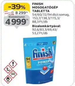 Auchan FINISH Mosogatógép-tabletta ajánlat