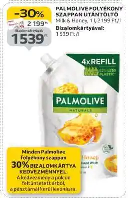 Auchan Palmolive folyékony szappan-utántöltő ajánlat