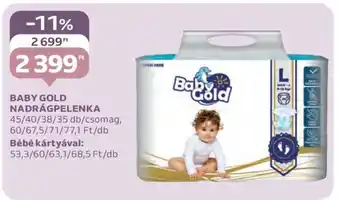 Auchan BABY GOLD NADRÁGPELENKA ajánlat
