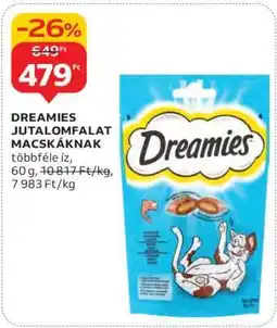 Auchan Dreamies Jutalomfalat Macskáknak ajánlat