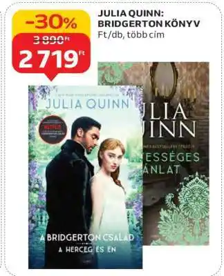 Auchan Julia Quinn: Bridgerton Könyv ajánlat