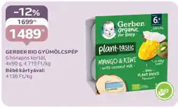 Auchan GERBER BIO GYÜMÖLCSPÉP ajánlat