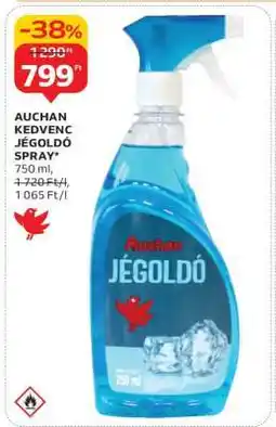 Auchan Auchan Kedvenc Jégoldó Spray ajánlat
