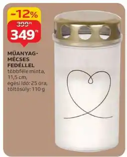 Auchan Műanyag-mécses fedéllel ajánlat