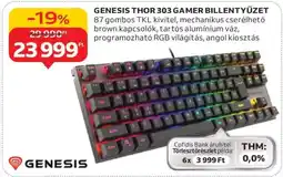 Auchan GENESIS THOR 303 GAMER BILLENTYŰZET ajánlat