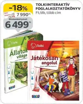 Auchan TOLKI INTERAKTÍV FOGLALKOZTATÓKÖNYV ajánlat