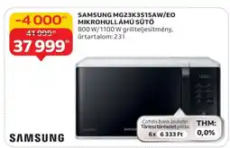 Auchan SAMSUNG MG23K3515AW/EO MIKROHULLÁMÚ SÜTŐ ajánlat