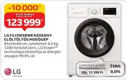 Auchan LG F2J3WSBWE Keskeny Elöltöltős Mosógép ajánlat