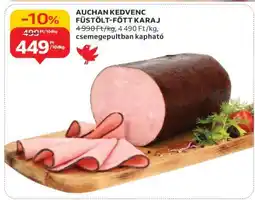 Auchan Auchan Kedvenc Füstölt-Főtt Karaj ajánlat