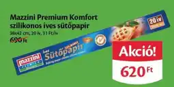 EcoFamily Mazzini Premium Komfort szilikonos íves sütőpapír ajánlat