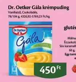 EcoFamily Dr. Oetker Gála Krémpuding ajánlat