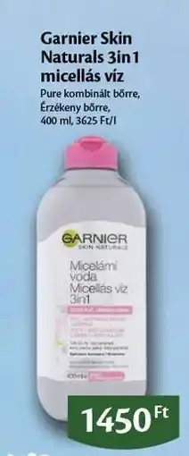 EcoFamily Garnier Skin Naturals 3in1 micellás víz ajánlat