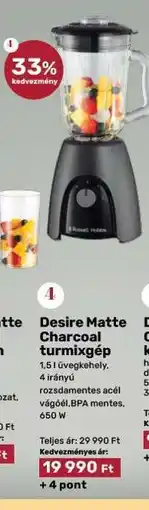 EcoFamily Desire Matte Charcoal turmixgép ajánlat