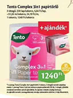 EcoFamily Tento Complex 3in1 papírtörlő ajánlat