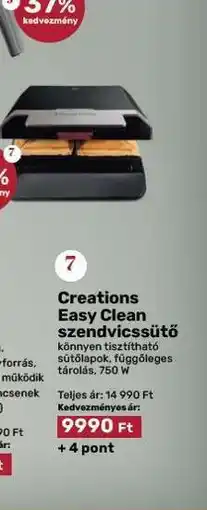 EcoFamily Creations Easy Clean szendvicssütő ajánlat