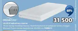 JYSK DREAMZONE LILLELV habszivacs matrac ajánlat
