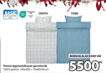 JYSK Pamut ágyneműhuzat-garnitúrák ajánlat