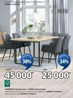 JYSK AABENRAA étkezőasztal ajánlat