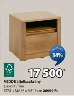 JYSK VEDDE ÉJJELISZEKRÉNY ajánlat
