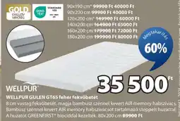 JYSK WELLPUR GULEN GT65 fehér fekvőbetét ajánlat