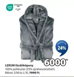 JYSK LERUM fürdőköpeny ajánlat