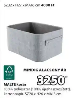 JYSK MALTE kosár ajánlat