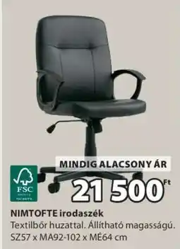 JYSK NIMTOFTE irodaszék ajánlat