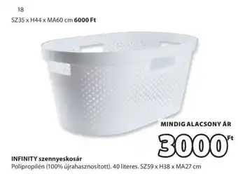 JYSK INFINITY szennyeskosár ajánlat