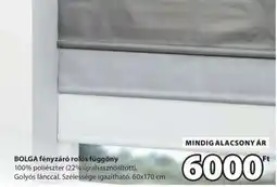 JYSK BOLGA fényzáró rolós függöny ajánlat