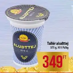 Coop Tallér aludttej ajánlat