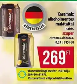 Coop Karamalz alkoholmentes malátaital ajánlat