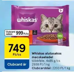 Tesco Whiskas alutasakos macskaeledel ajánlat