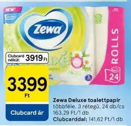 Tesco Zewa Deluxe toalettpapír ajánlat
