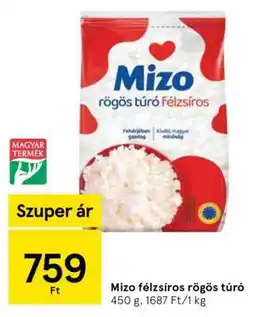Tesco Mizo Félzsíros Rögös Túró ajánlat