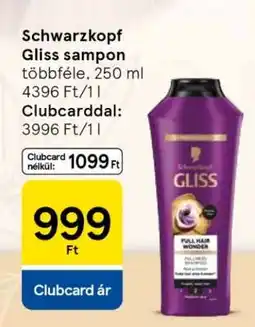 Tesco SCHWARZKOPF GLISS SAMPON ajánlat