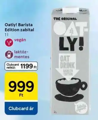 Oatly Barista Edition zabital