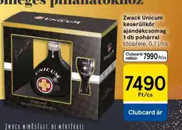 Tesco Zwack Unicum keserűlikőr ajándékcsomag ajánlat