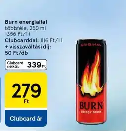 Tesco Burn energiaital ajánlat