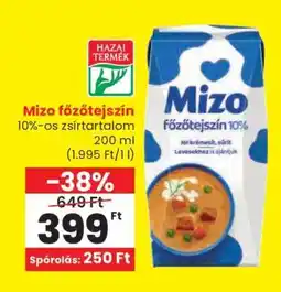 Spar MIZO Főzőtejszín ajánlat