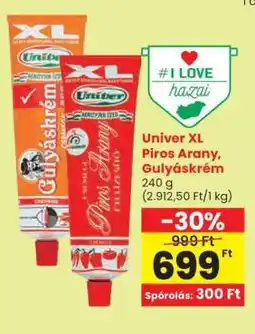 Spar Univer XL Piros Arany, Gulyáskrém ajánlat