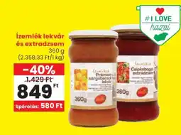 Spar Ízemlék lekvár és extradzsem ajánlat