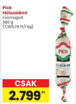 Spar PICK Téliszalámi ajánlat