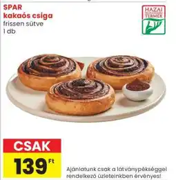 Spar SPAR kakaós csiga ajánlat
