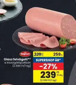 Spar Olasz felvágott ajánlat