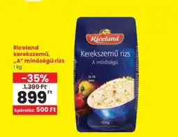 Spar Riceland kerekszemű, „A” minőségű rizs ajánlat