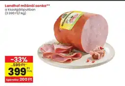 Spar LANDHOF MILÁNÓI SONKA ajánlat