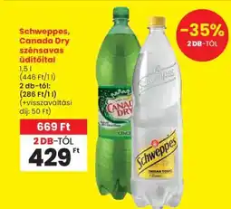 Spar Schweppes, Canada Dry szénsavas üdítőital ajánlat