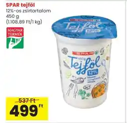 Spar SPAR tejföl ajánlat